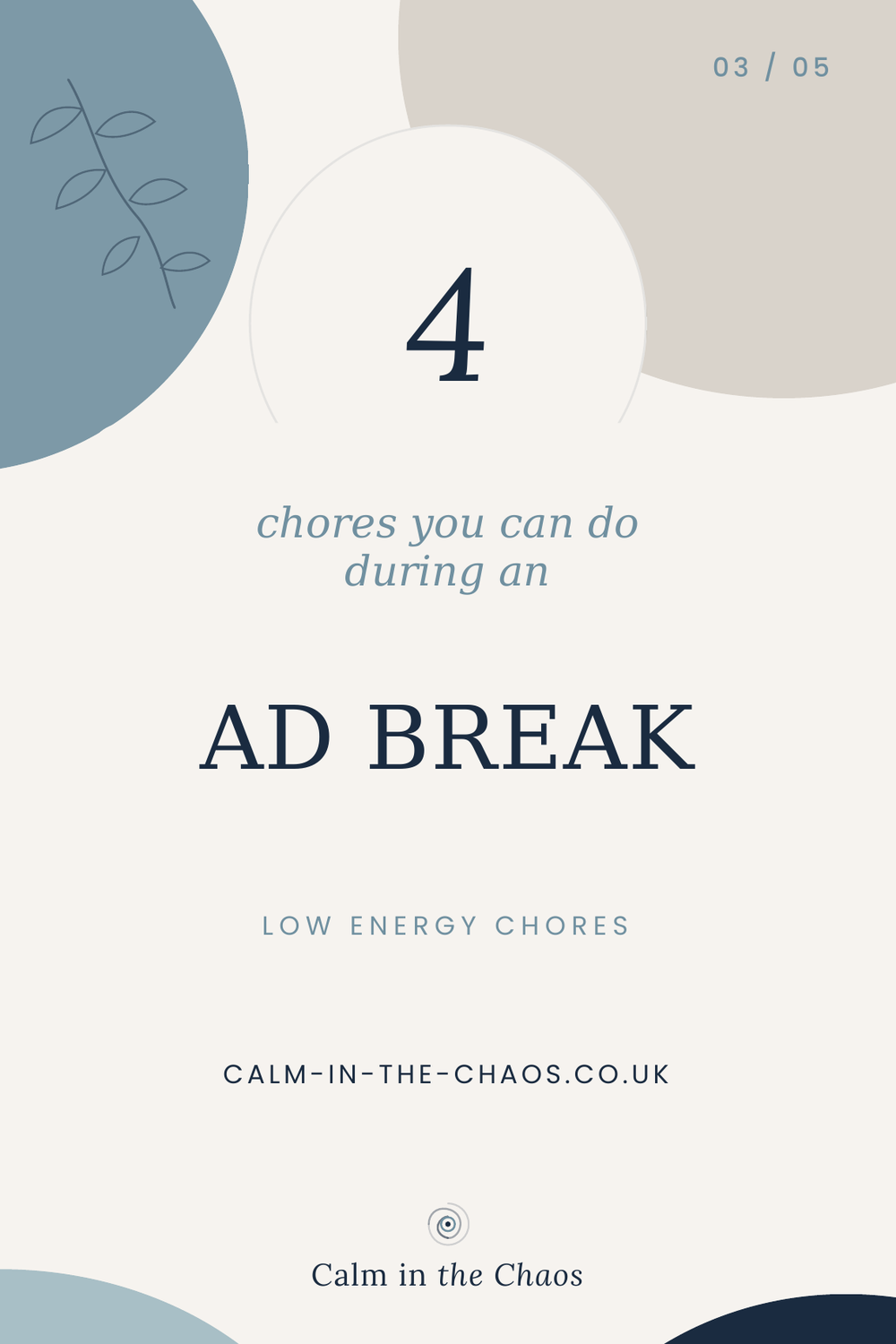 The ad break — three-minute chores for live-telly commercial breaks